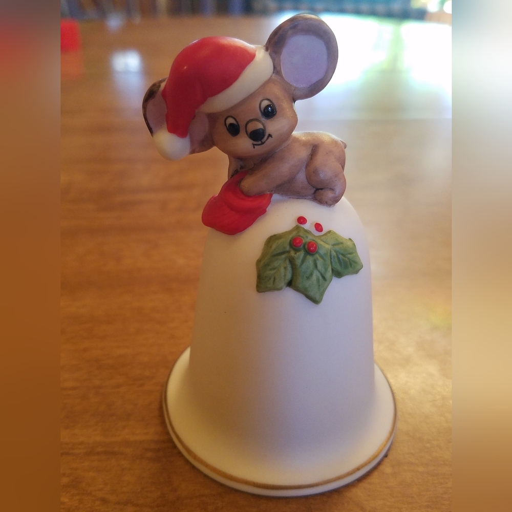 Handpainted, Lefton China, Christmas, Koala Bell.